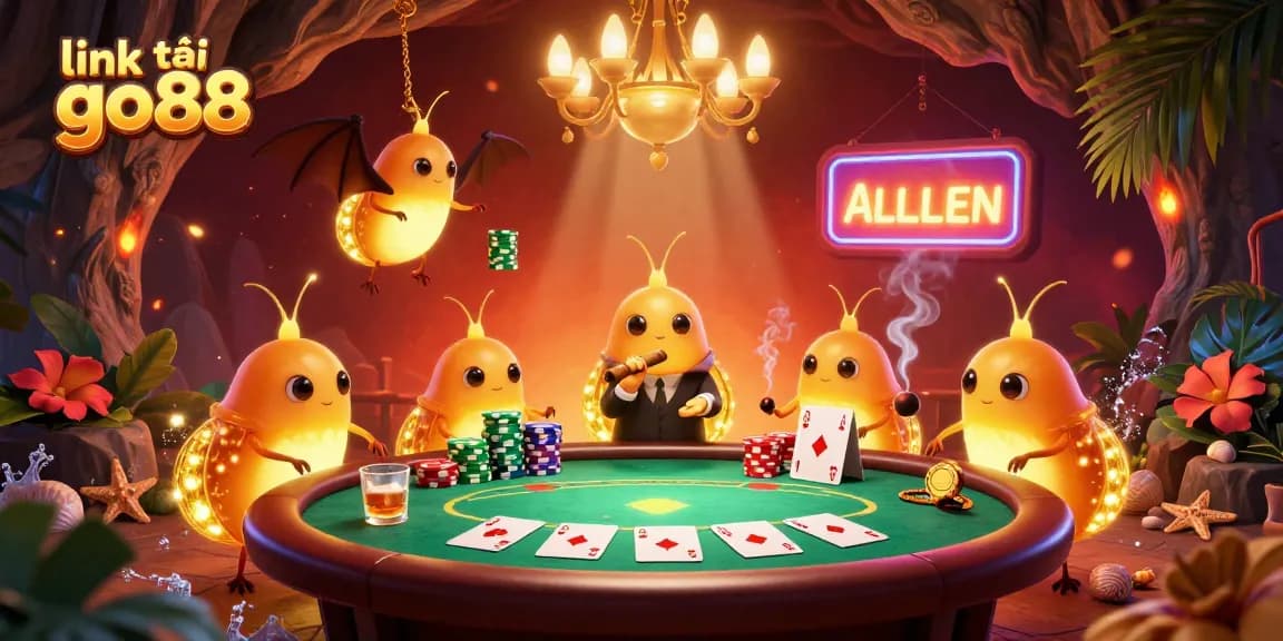 Join the fun and excitement at the cave casino with link tải go88 lighting up the scene.