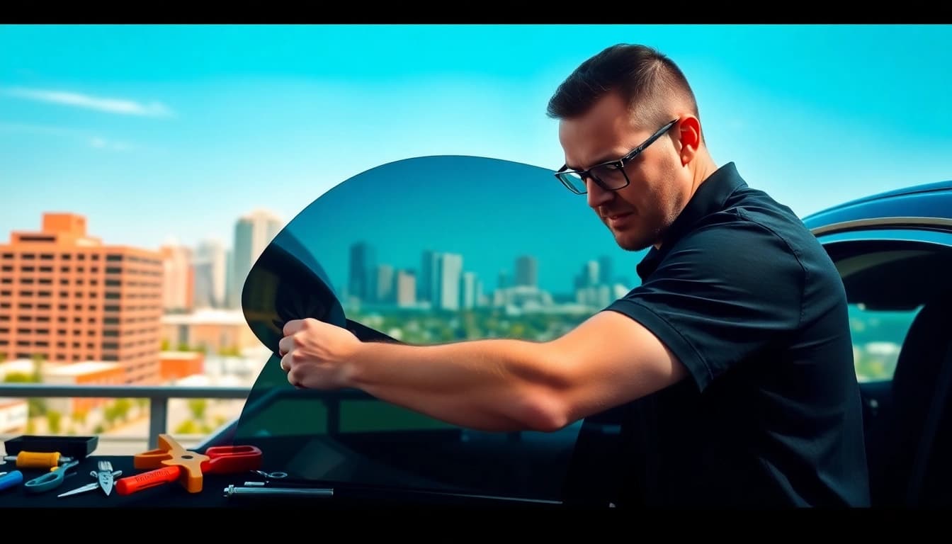 Apply window tint Chattanooga for improved privacy and UV protection on a stylish vehicle.