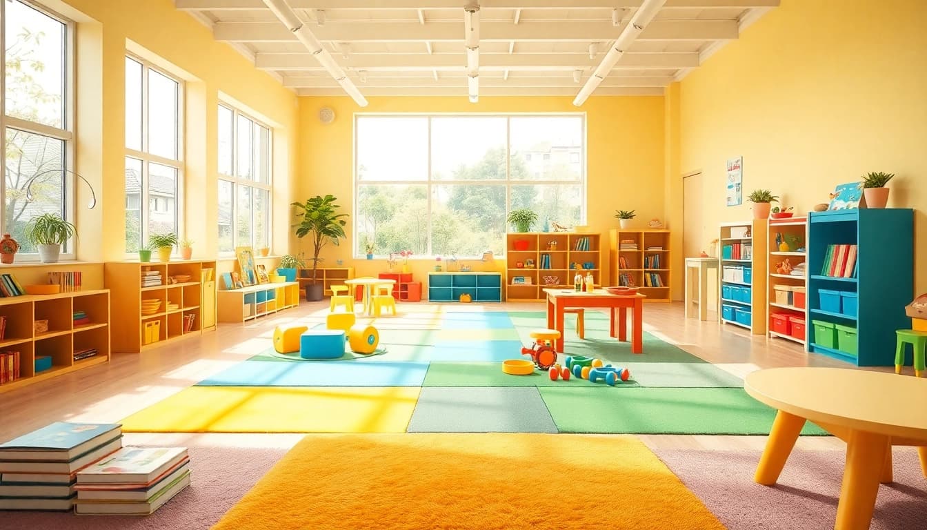 Engaging learning environment at https://juniorsjunction.com featuring colorful toys and bright decor.