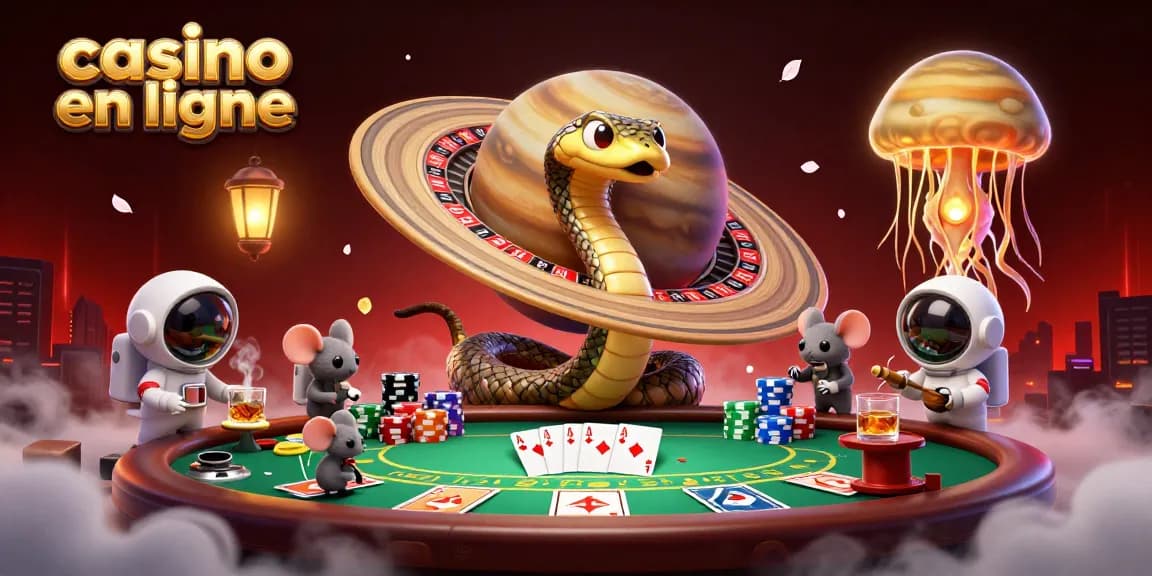 Jouer au casino en ligne avec un serpent de Saturne et des astronautes aux paris intergalactiques