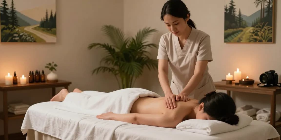 Swedish massage therapy scene at makangs.com showcasing relaxation and wellness