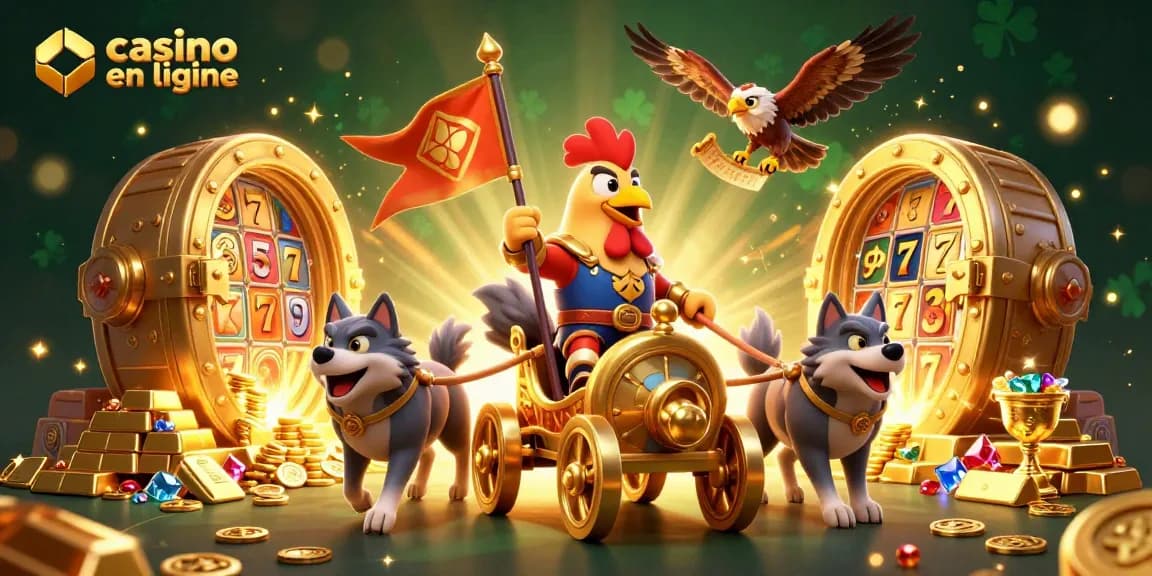 Actionner les jetons sur le casino en ligne avec des personnages colorés au cœur de l'illustration
