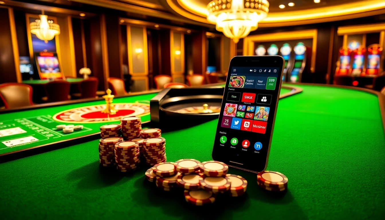 Engage with 918kiss download apk on a luxurious casino table with chips and cards.