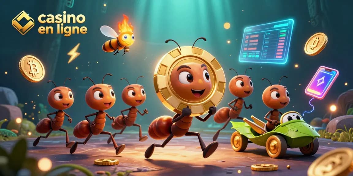 Le casino en ligne propose une aventure audacieuse avec des fourmis, un feu de camp, et des crypto-monnaies scintillantes.