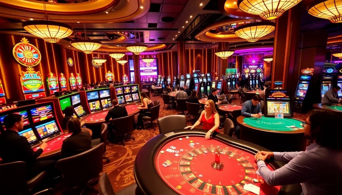 Experience thrilling gaming action at mmoo.llc's luxurious casino floor.