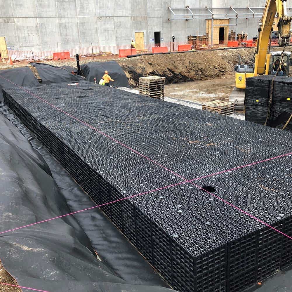 Geocellular Storage Tanks with Easy Installation Design