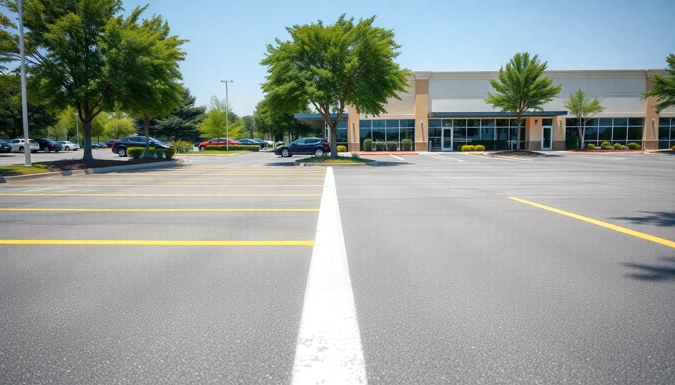 Experience top-notch Parking lot striping Ridgeland MS with clean and professional markings.
