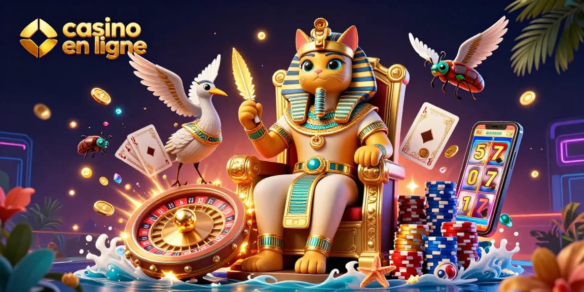 Gagnez gros sur casino en ligne avec une scène animée de jeu riche en détails.