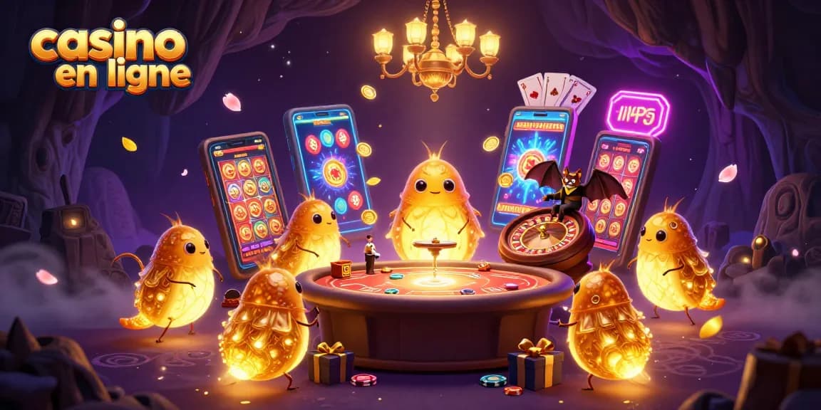 Jouez dans un casino en ligne illuminé par des lucioles bioluminescentes et un croupier chauve-souris.