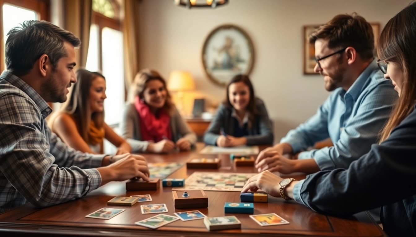 Engaged players showcasing the excitement of daman games in a competitive setting.
