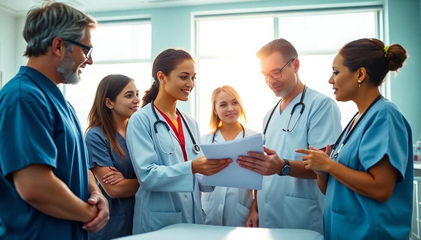 Healthcare professionals collaborate effectively at https://tweestedenziekenhuis.nl, emphasizing teamwork in medicine.