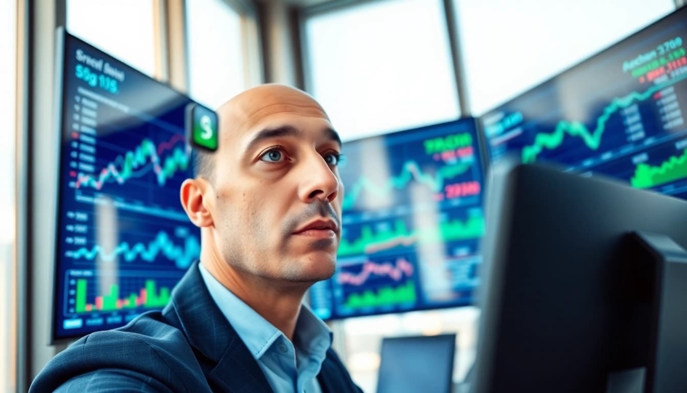 تحليل التداول طويل الأجل في الأسهم في المملكة العربية السعودية مع شاشات ورسوم بيانية.