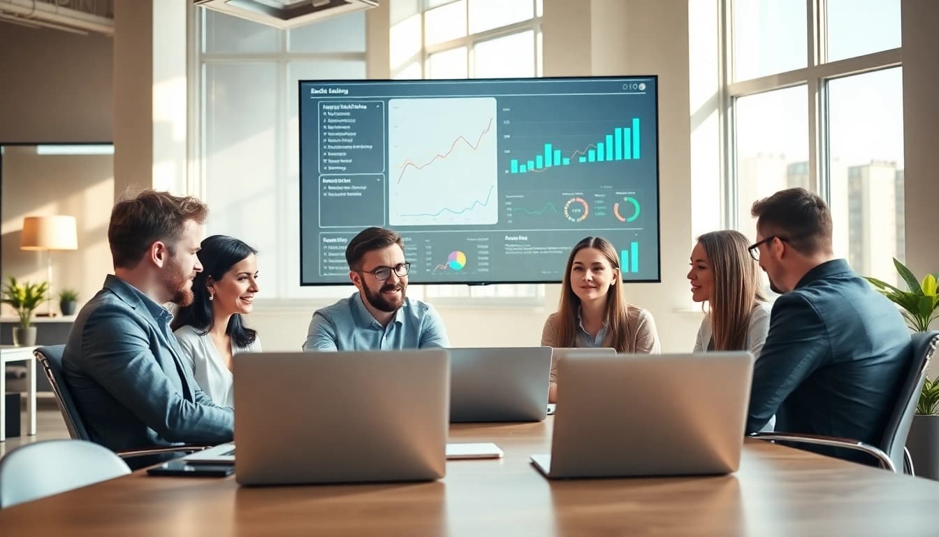 Backlinks strategize for better SEO performance in modern office teamwork.
