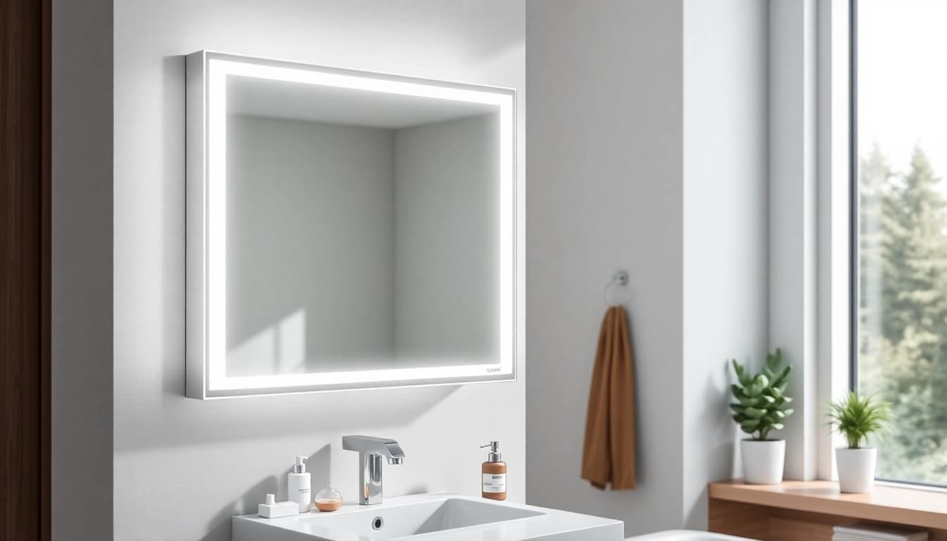 Aktualisieren Sie Ihr Badezimmer mit dem modernen sonni Spiegelschrank voller Funktionen.