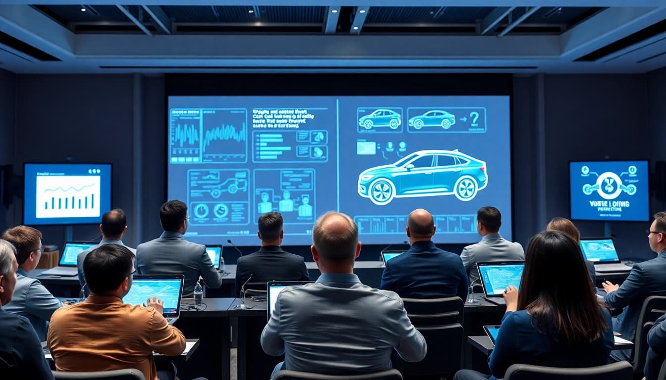 Experts discussing cybersecurity and car hacks at https://car-hack-world.com conference.