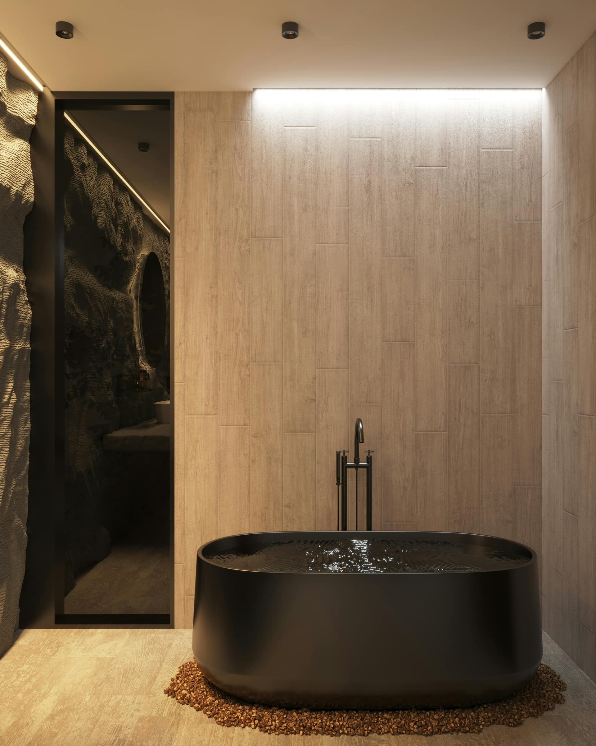 Black Frame Shower Doors Ideas for Luxurious Bathrooms