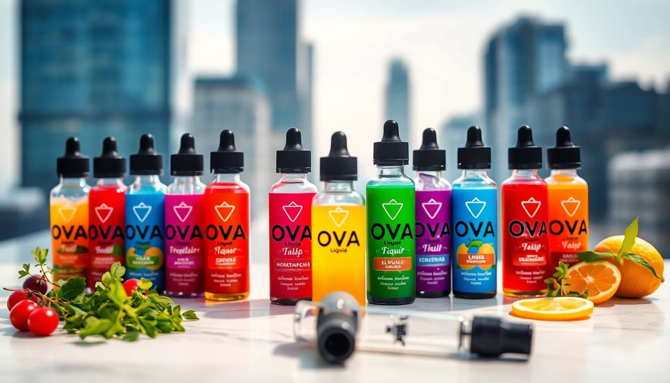 Erleben Sie den Genuss von Oxva Liquid in stilvoller Anordnung mit einzigartigen Geschmacksnoten.