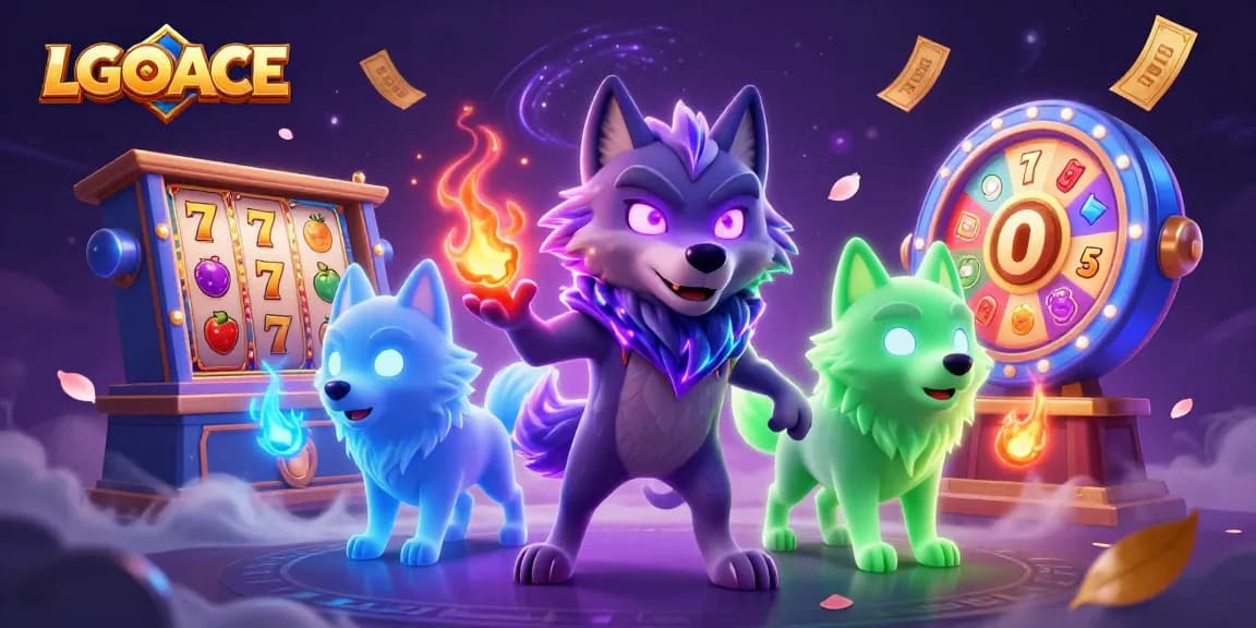 LGOACE offers thrilling slot experience with captivating wolf characters and vibrant game elements.
