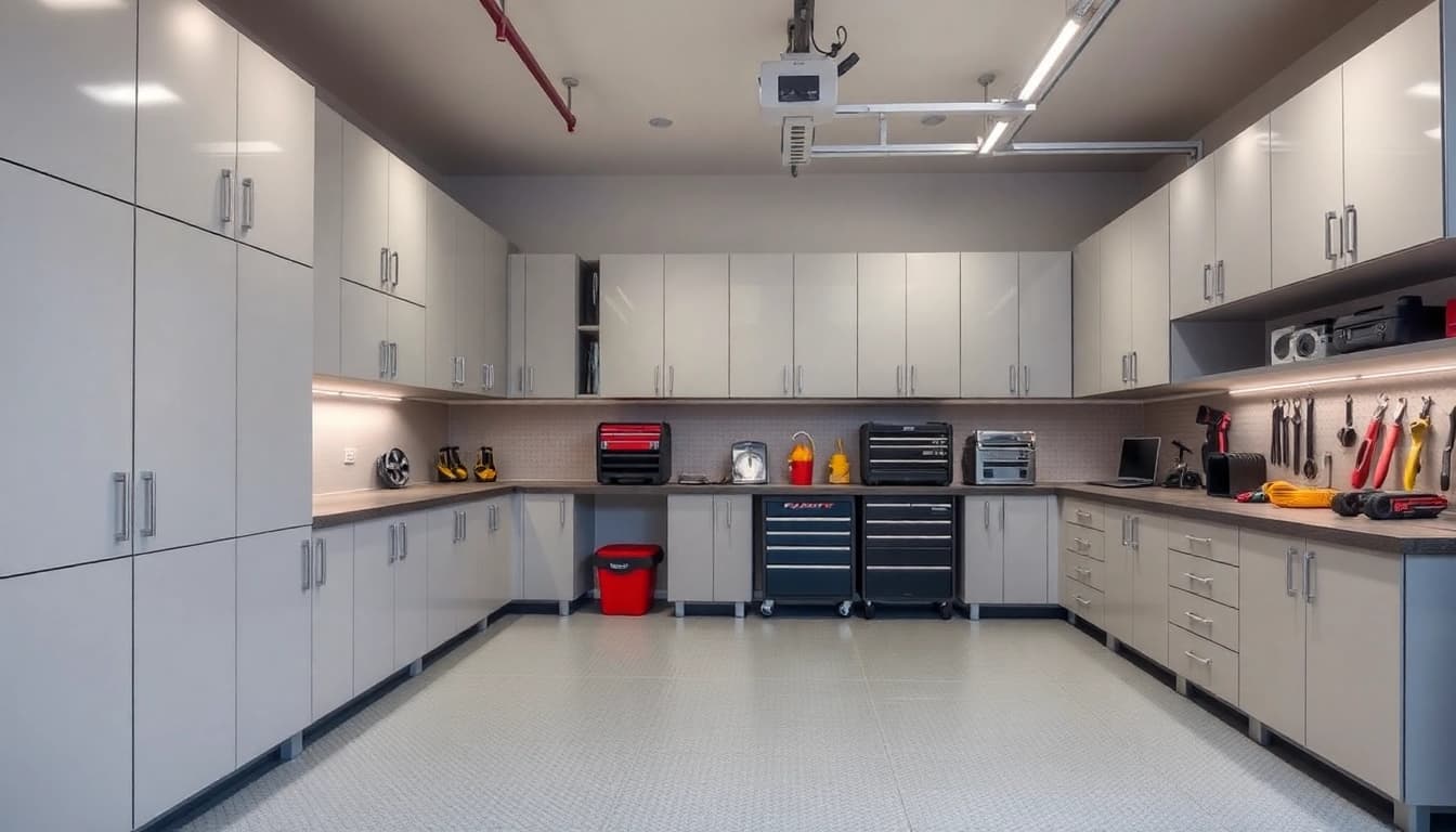 Discover garage cabinets that maximize storage and organize your garage beautifully.