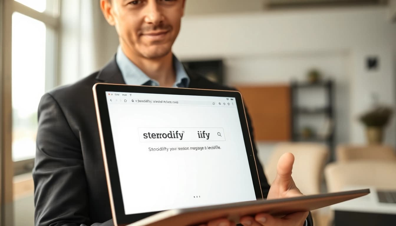 Assessing if Steroidify legit by analyzing a review on a laptop screen