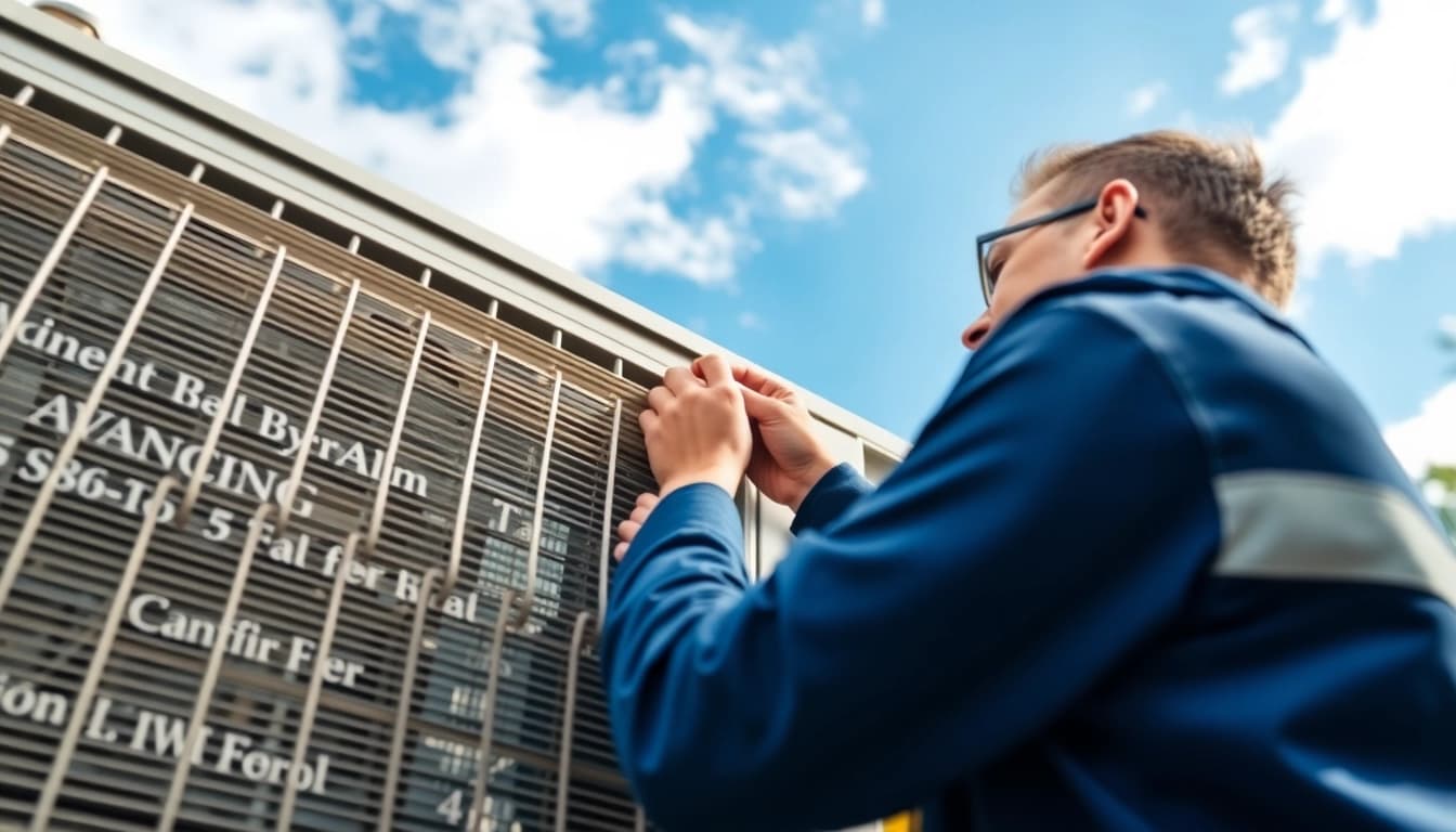 Fixing Scottsdale AC unit by a knowledgeable technician outdoors.