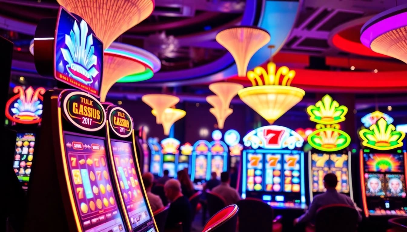 Experience thrilling wins on Online slots UK displayed in a vibrant casino atmosphere.