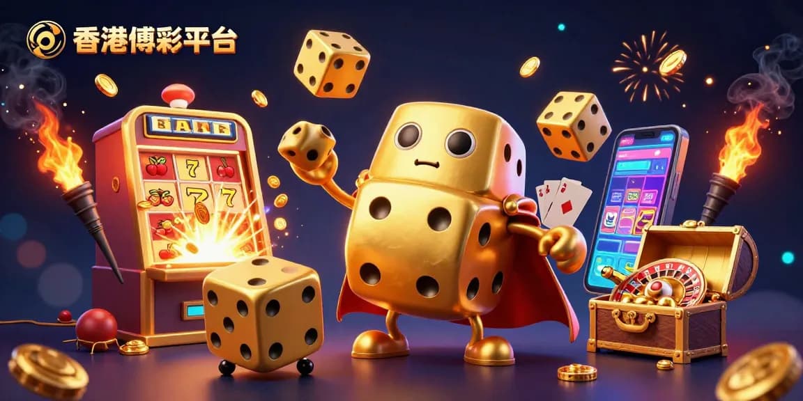 在此香港博彩平台的精彩场景中,3D卡通金色骰子巨人展现出动态的互动与丰厚的赌场元素,吸引玩家参与游戏。