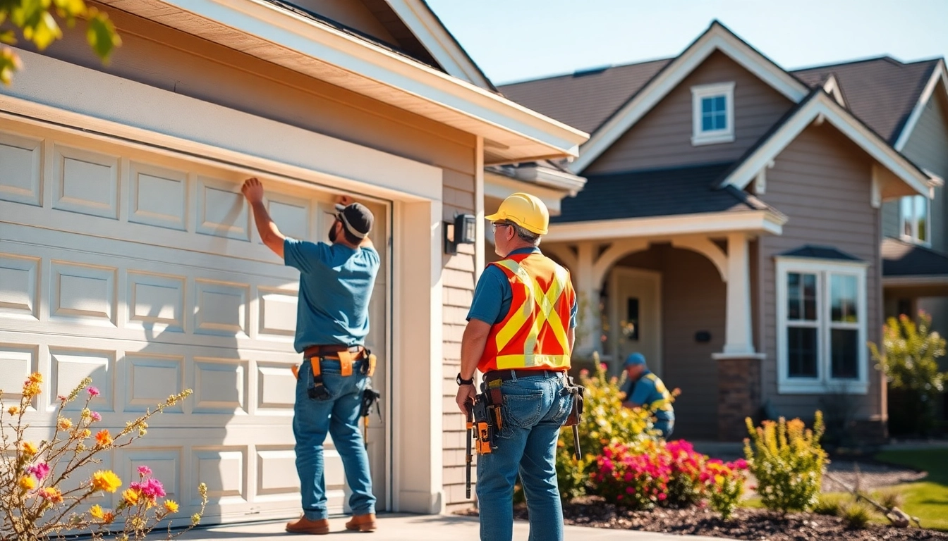 Transform your home with expert Garage Door Replacement in Vancouver Wa, featuring skilled professionals at work.