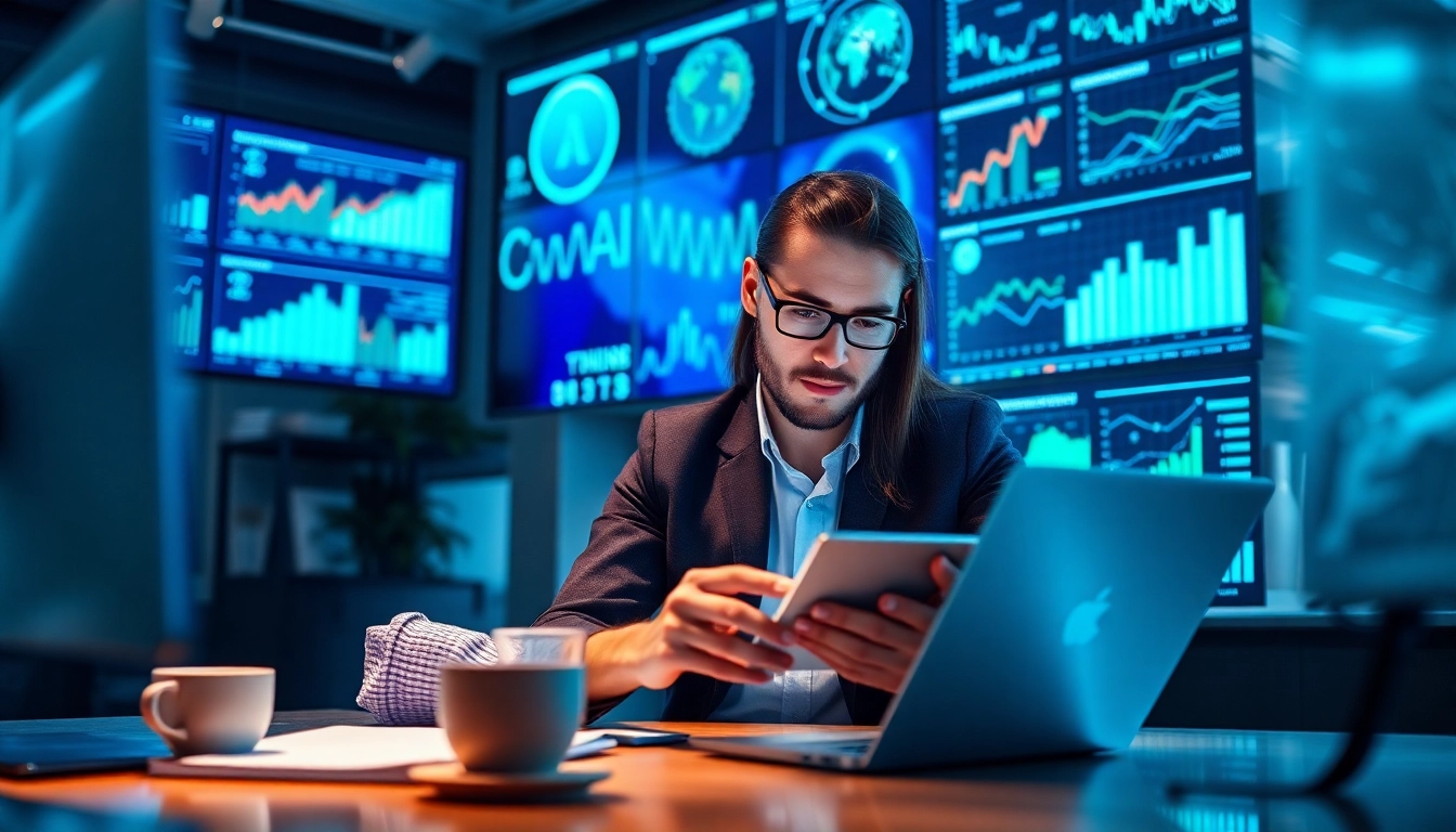 Utilizing AI for competitive intelligence in a data-rich workspace.