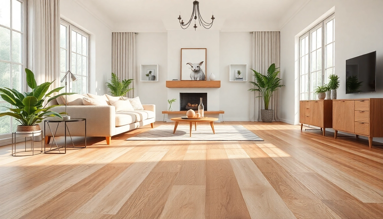 Discover high-quality flooring near me showcased in a bright, stylish living room with elegant decor.