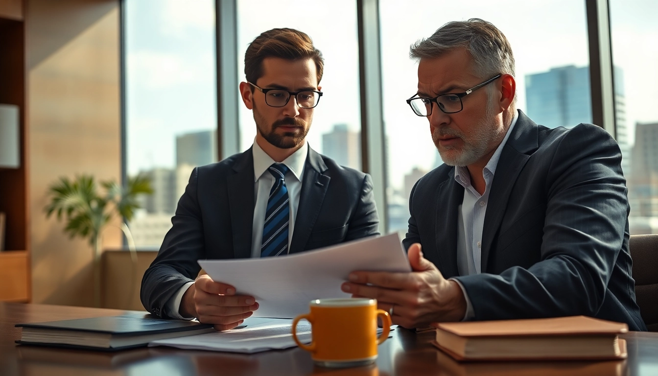 Consulting with an Alexandria Personal Injury Lawyer in an inviting office environment.