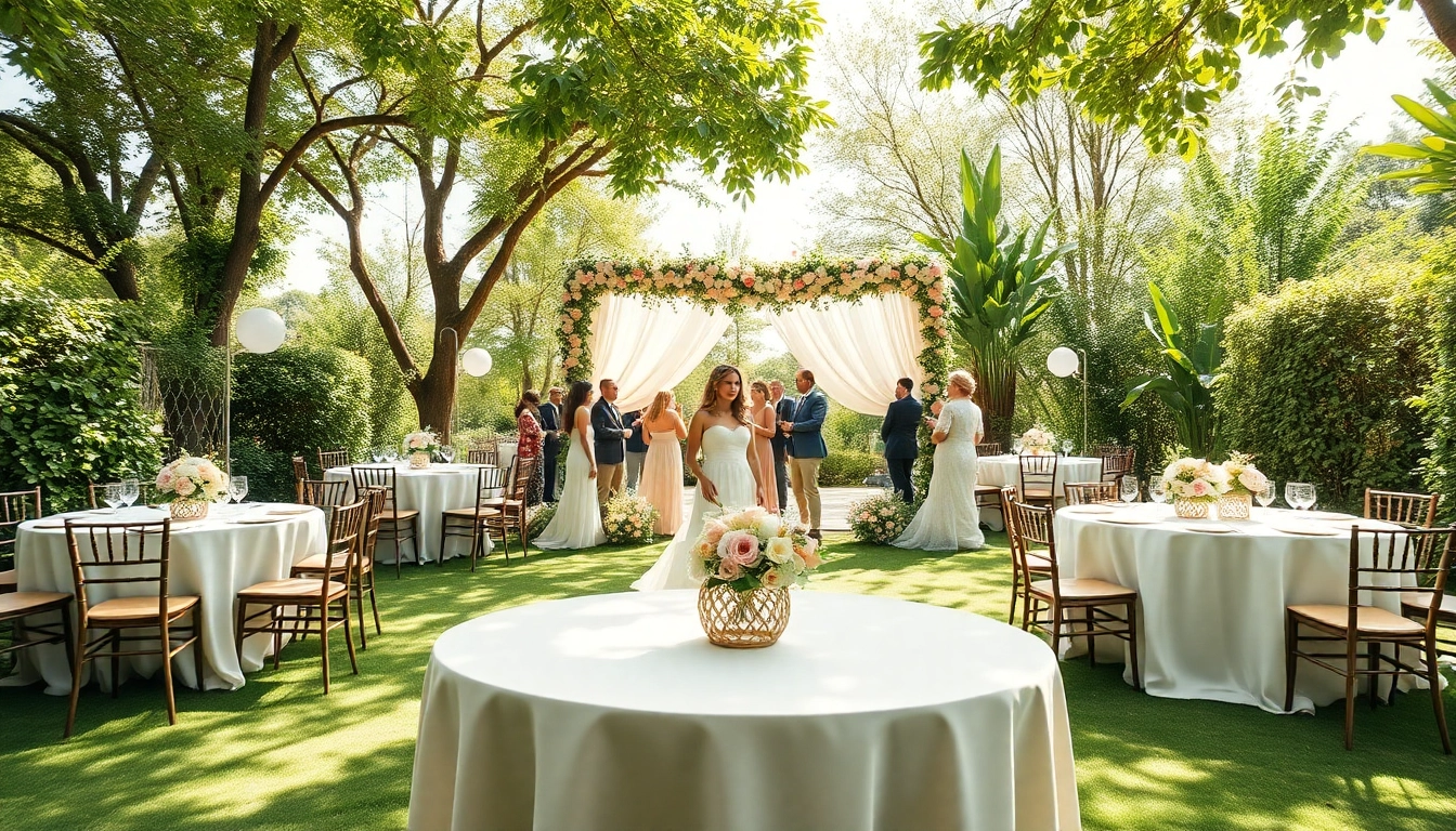 Verleihen Sie Ihrer Hochzeit an einem märchenhaften Ort einen eleganten Stil.