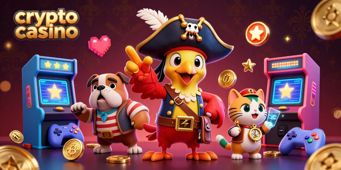 Jouez avec des pièces de crypto casino autour d'un capitaine pirate et de ses amis, naviguez vers des gains