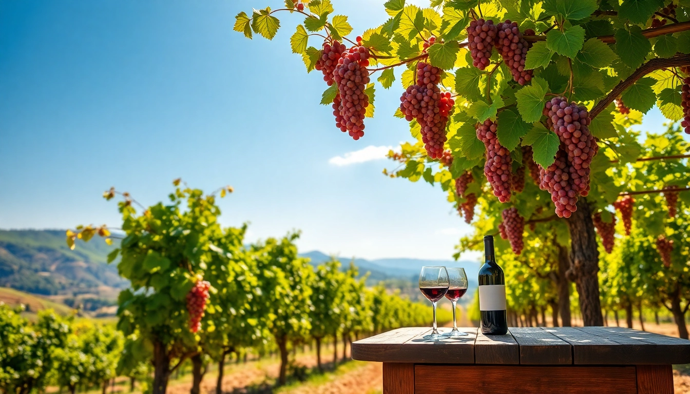 Experience the beauty of the best wineries in California with vibrant grapevines and scenic views.