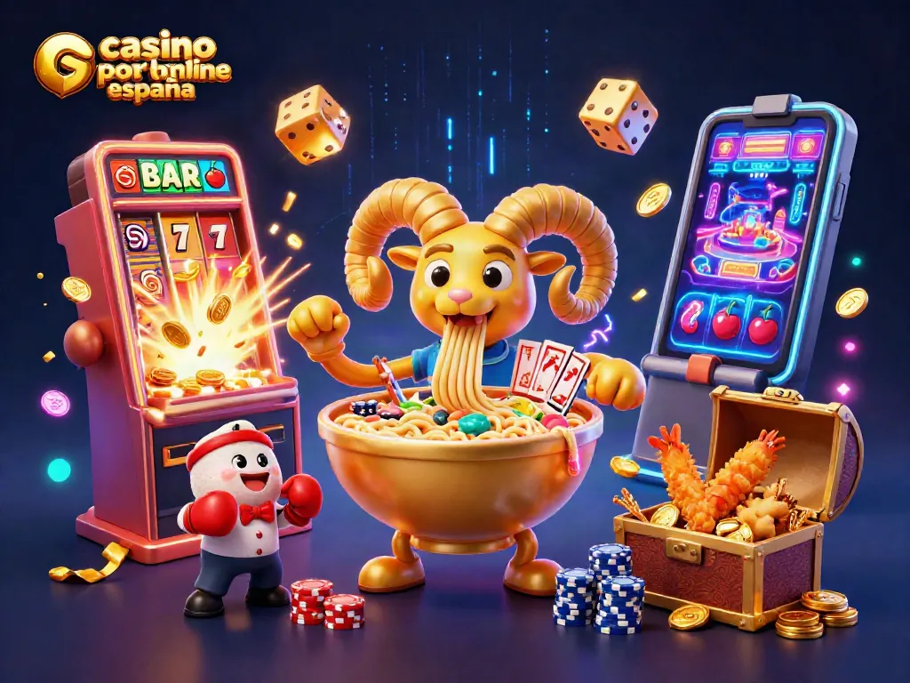 Disfruta de la emoción del casino póker online España con una ilustración vibrante y llena de acción.