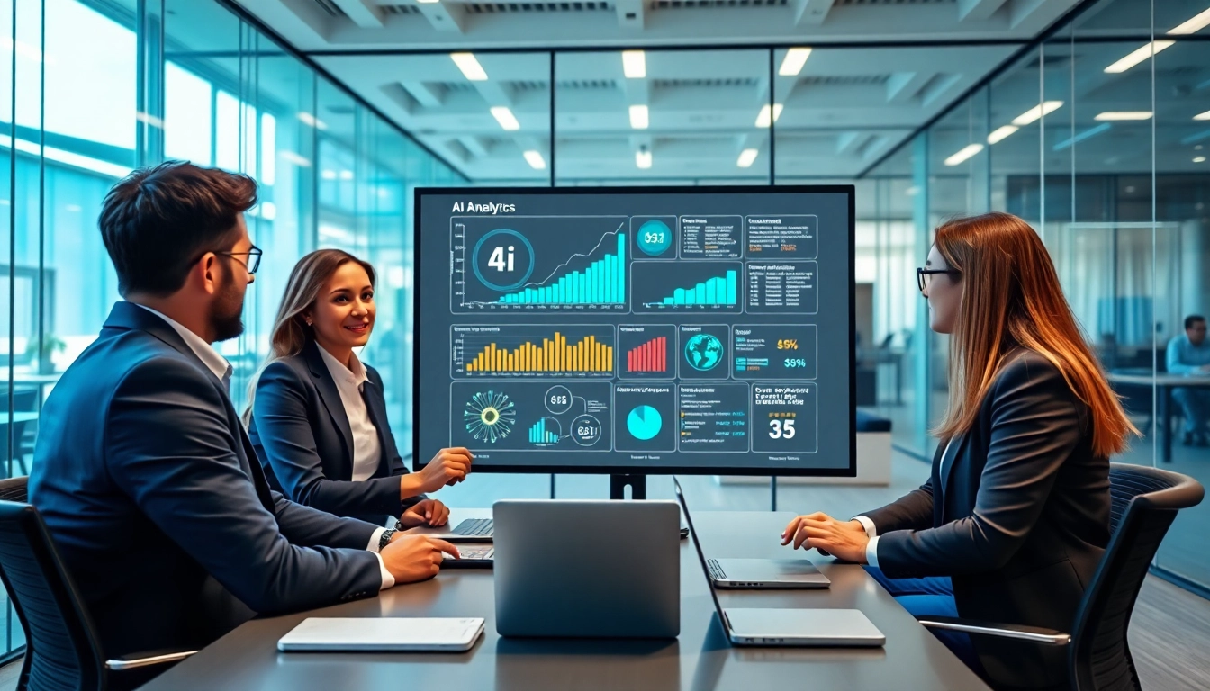 Engage in SME AI consulting services with expert teams brainstorming around advanced data analytics.
