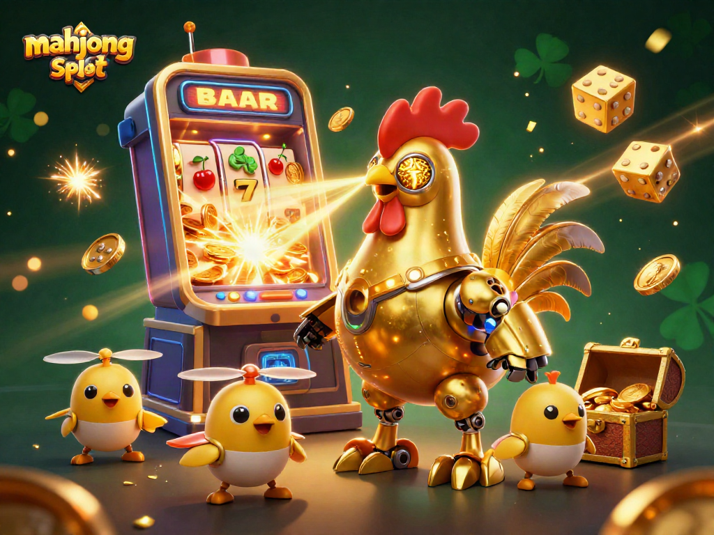 Engage with mahjong slot excitement amidst vibrant jackpot visuals and animated characters.