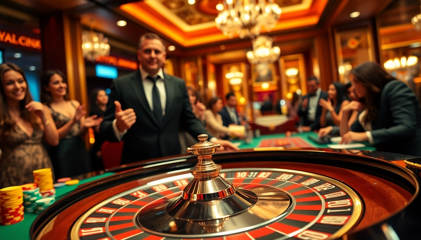 Experience the excitement of 8win through a vibrant, lively casino roulette scene.