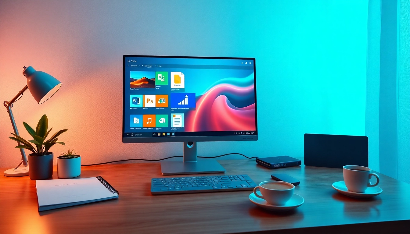 Professional workspace highlighting wps下载 with WPS Office applications on screen.