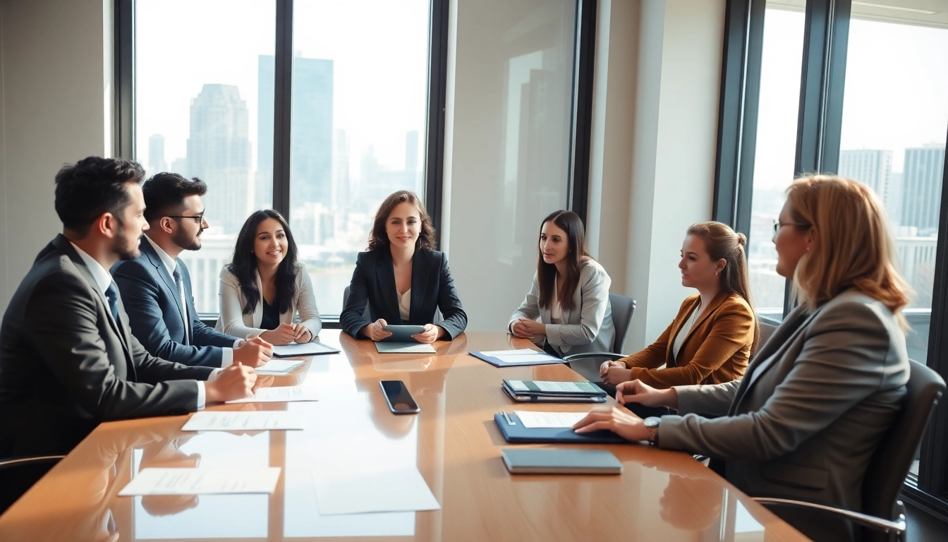 Consulting session at https://www.turnpikelaw.com with a diverse legal team in a modern office.