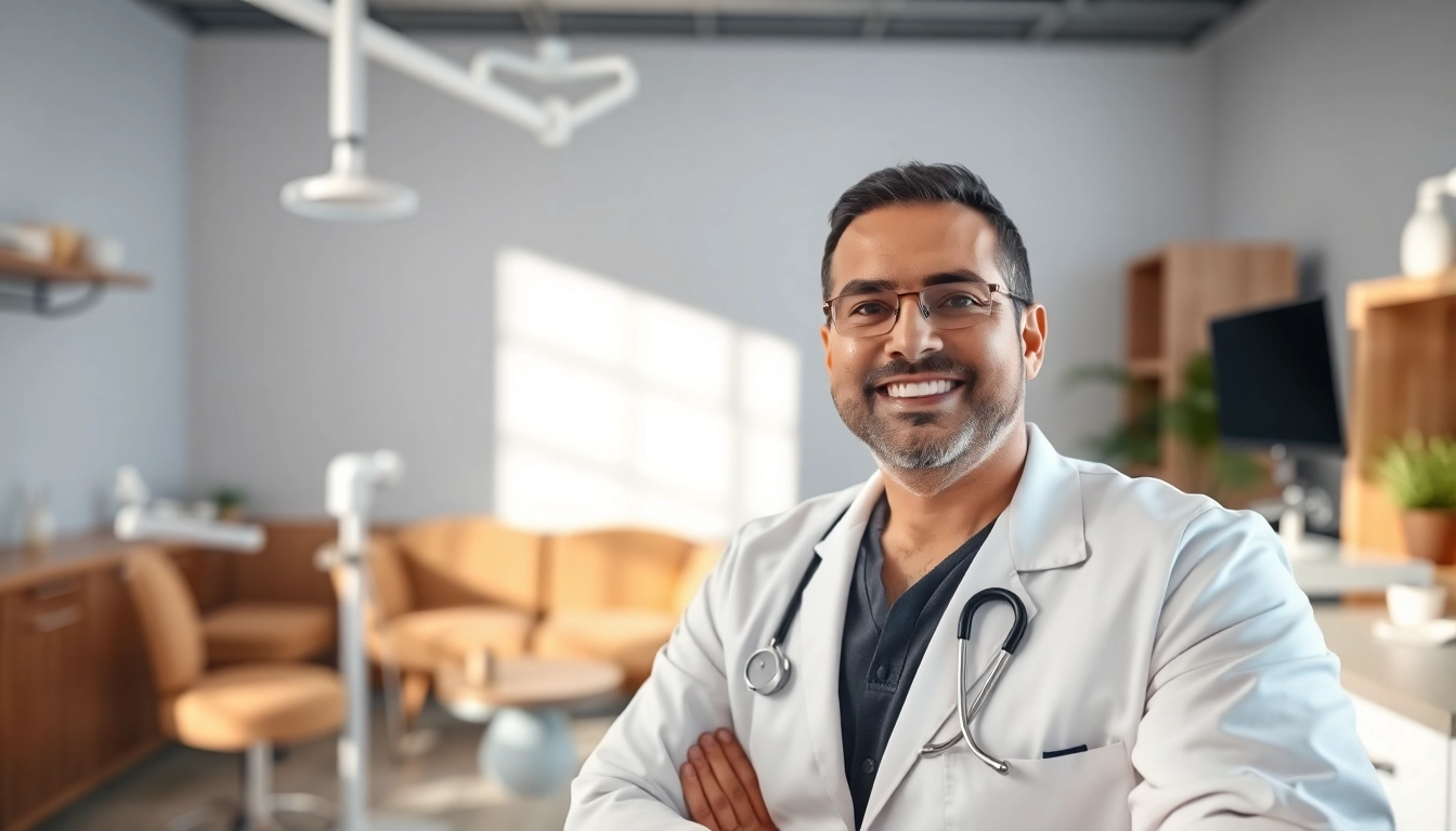 Dr. Shahram Valiani DDS treating a patient in a modern dental office.