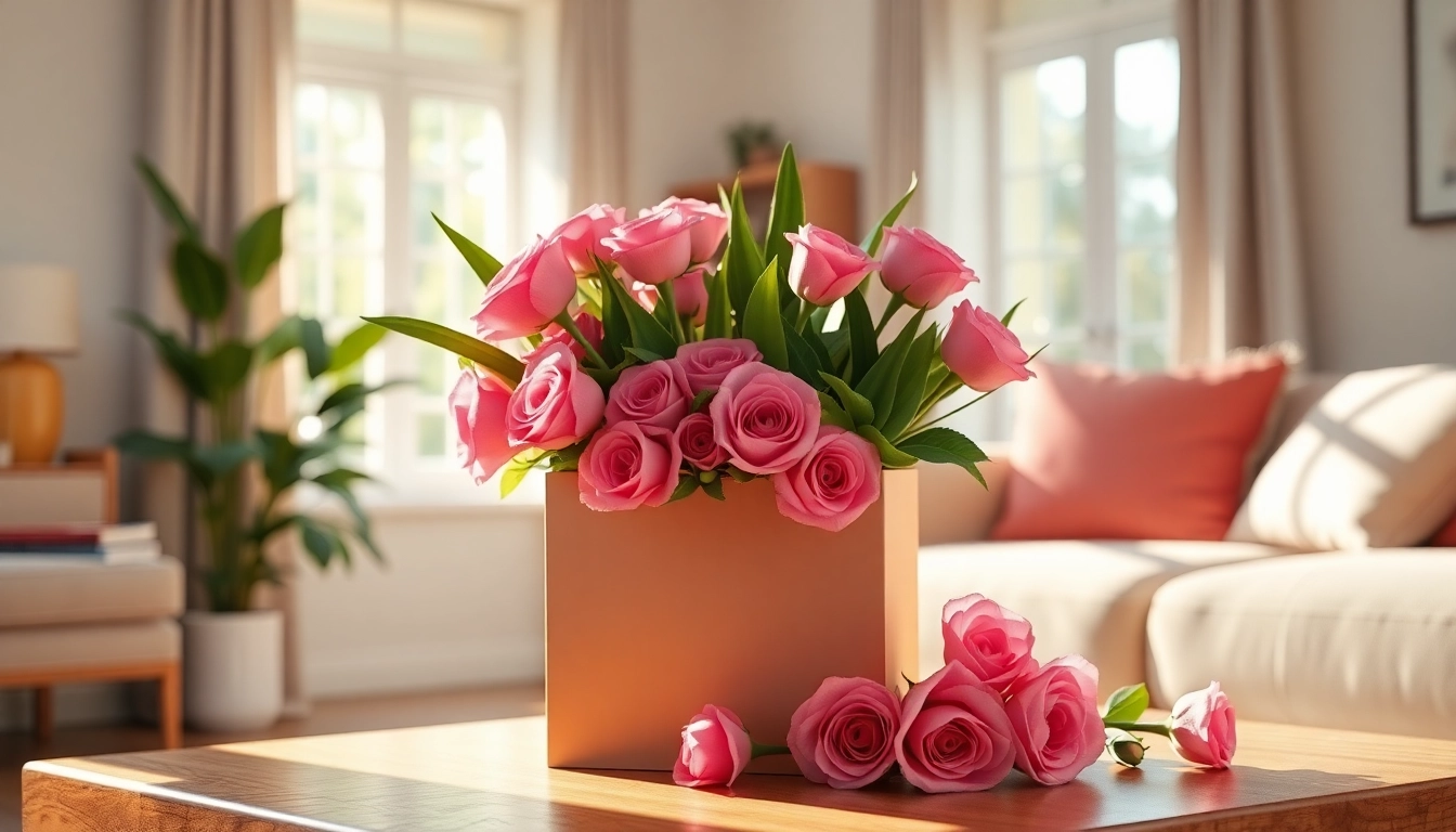 Vibrant letterbox flowers gracefully arranged in stylish packaging, perfect for gifting.