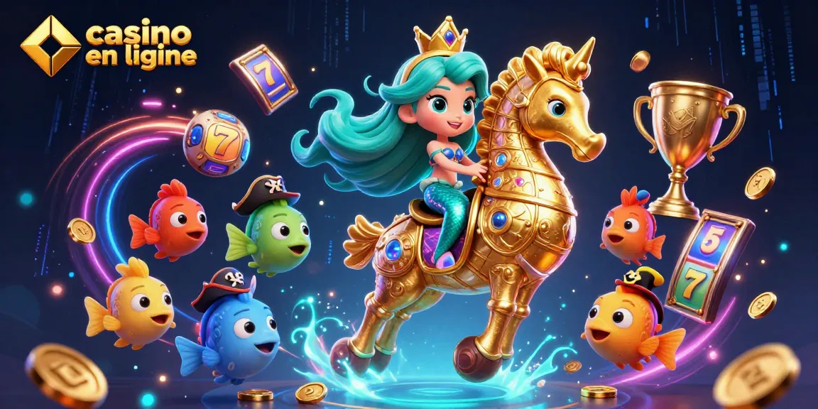 Découvrez le monde passionnant des jeux de casino en ligne avec cette illustration vibrante.