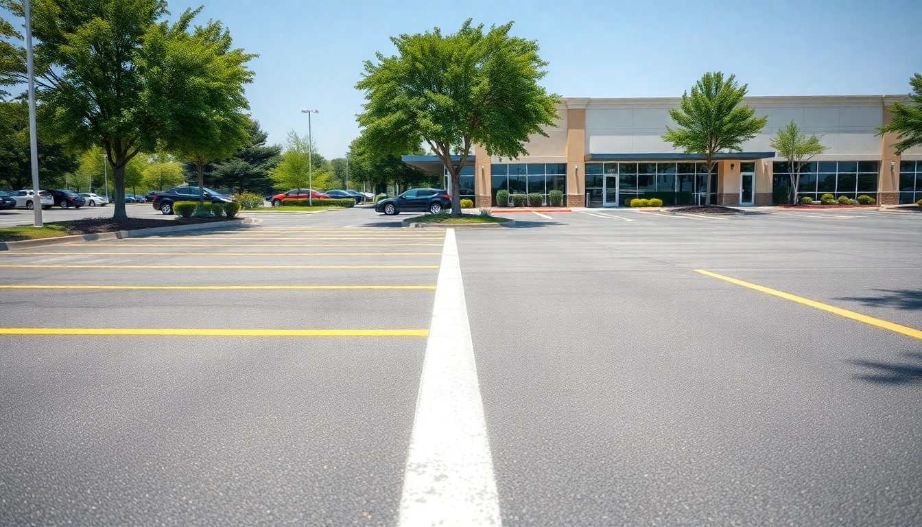 Experience top-notch Parking lot striping Ridgeland MS with clean and professional markings.