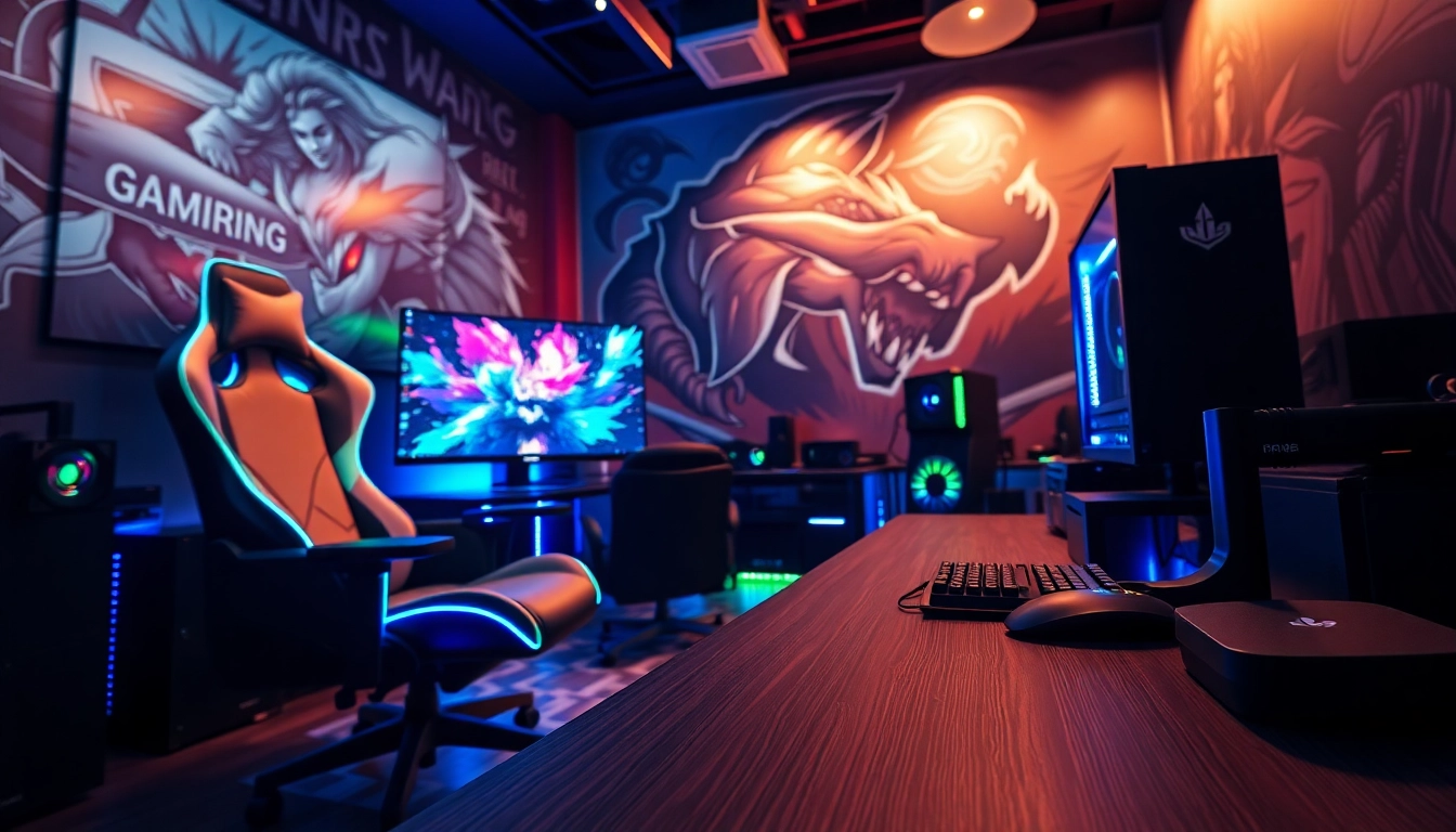 Engaging gaming setup featuring the RR88 console in a vibrant, modern environment.