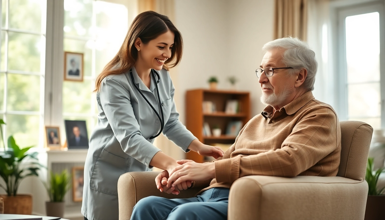 Providing in home care austin tx with personalized support in a warm living room setting.