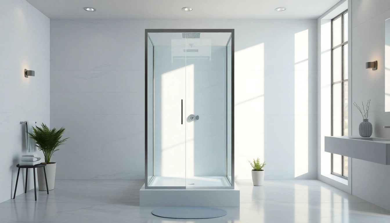 Erleben Sie die sonni Duschkabine 80x80 in einem eleganten Badezimmer mit modernen Akzenten.