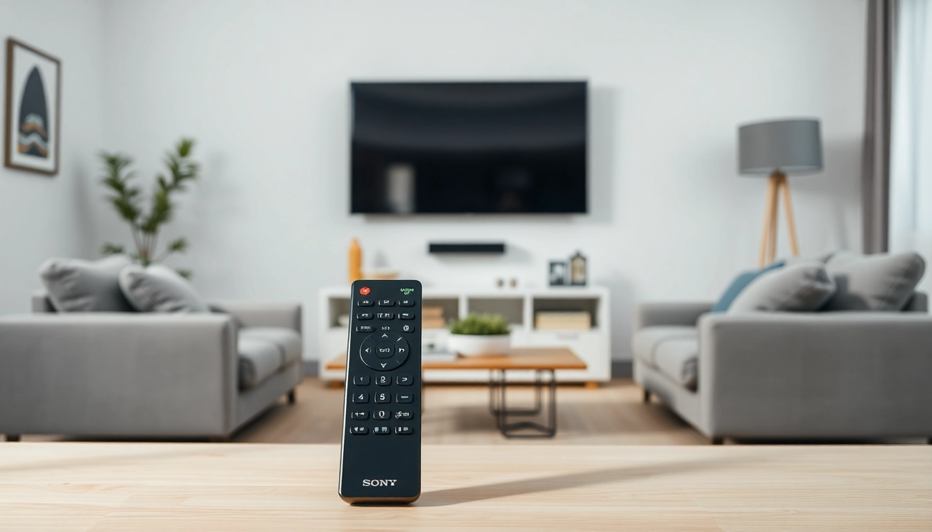 Verwenden Sie die Original Fernbedienung Sony, um Ihren Fernseher komfortabel zu steuern.