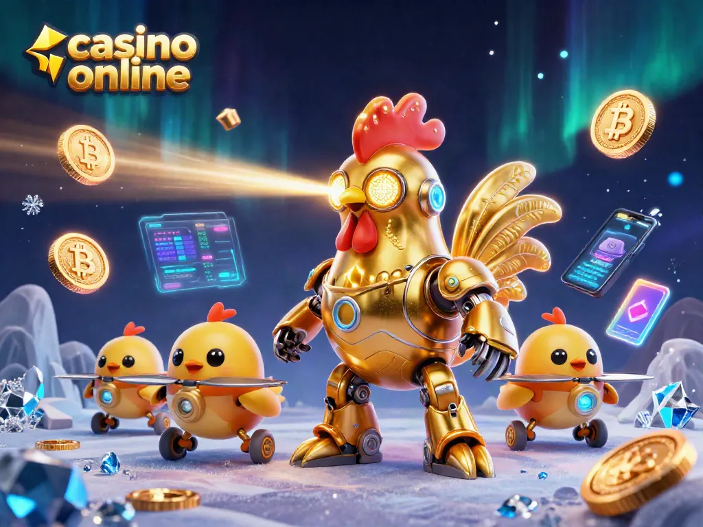 Juega en un casino online mientras disfrutas de diseños llamativos y criptomonedas brillantes.