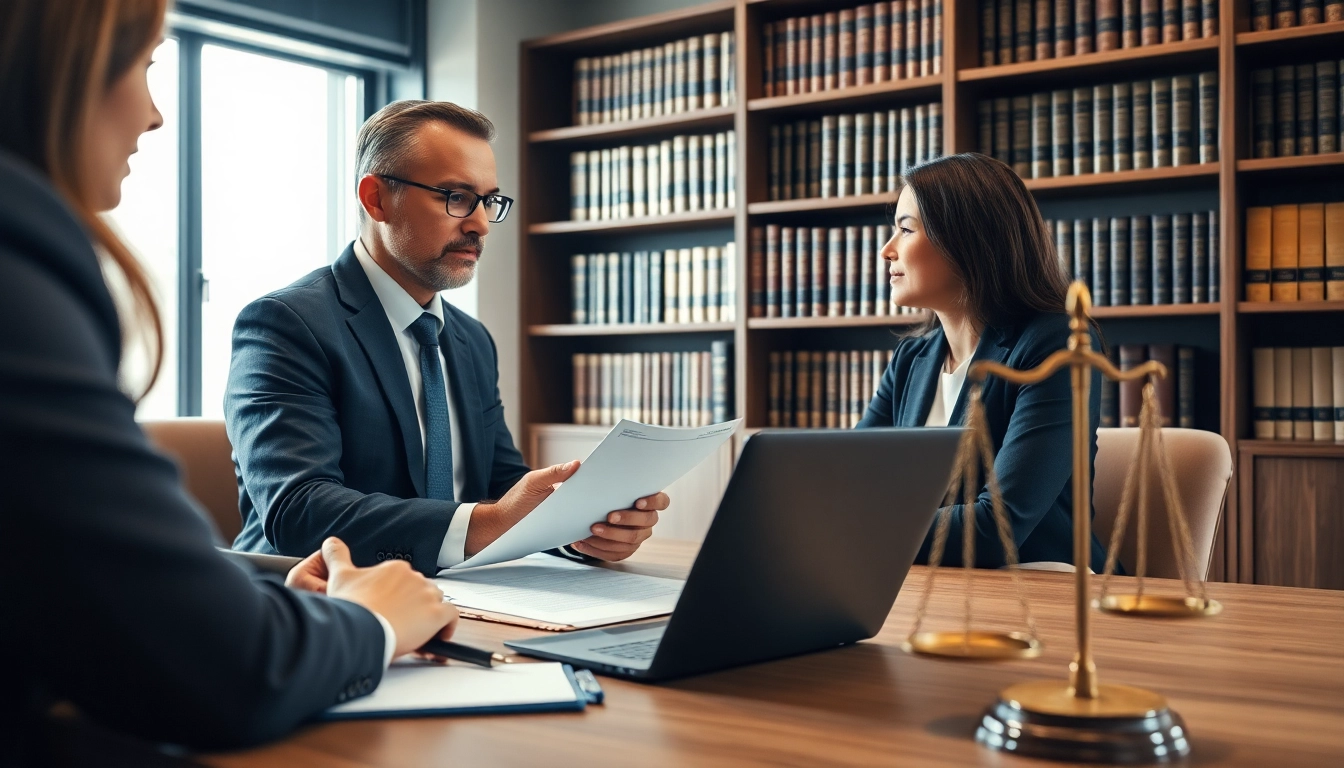 Engaging legal consultation at https://www.agslawfirm.com with attorney and clients discussing legal strategies.
